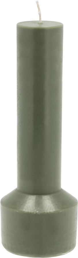 Villa Collection Bloklys Styles D7 x 20 cm Dark Green Paraffin/Stearin Dark green