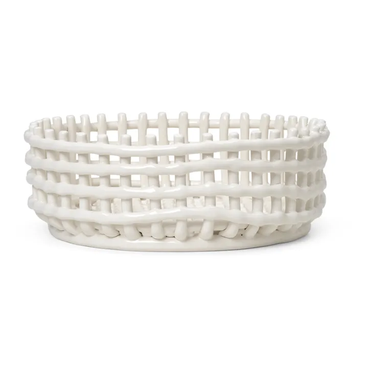 Ferm Living Coupelle à fruit en céramique | Blanc