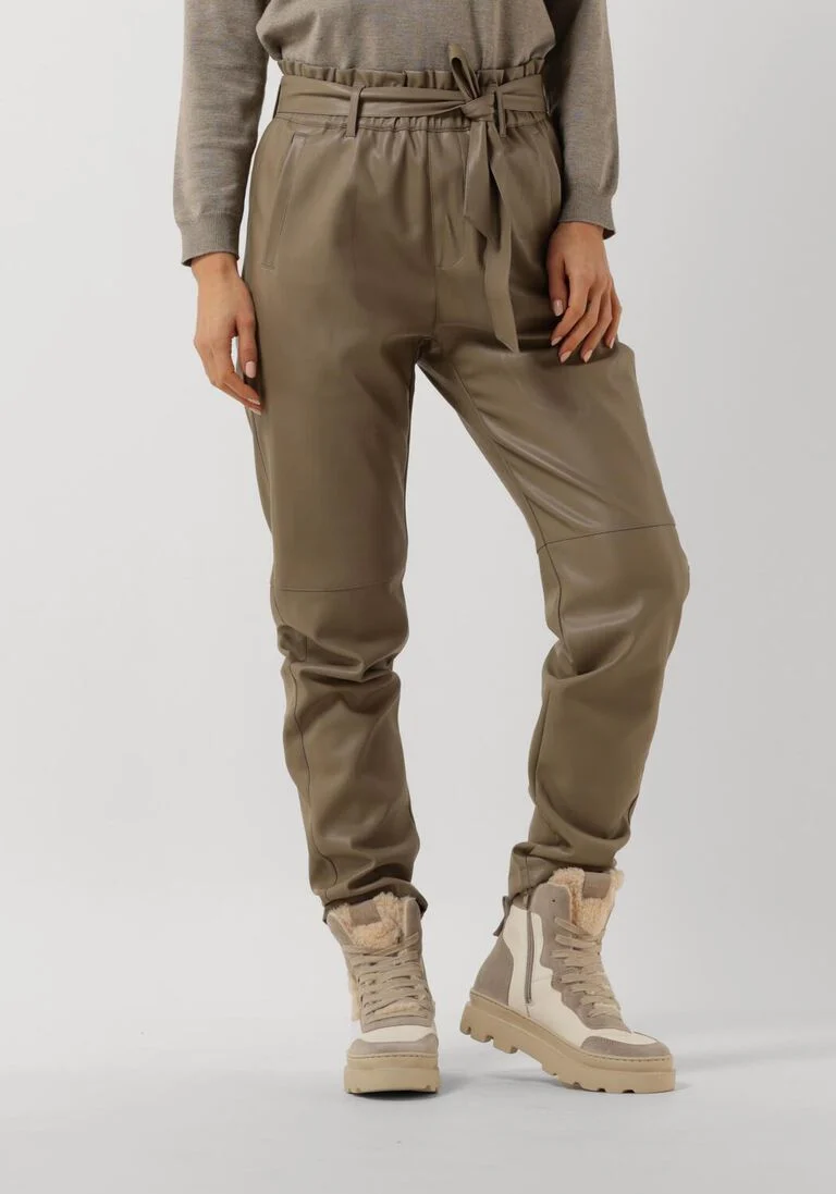 MINUS beige minus pantalon jayda pu pant