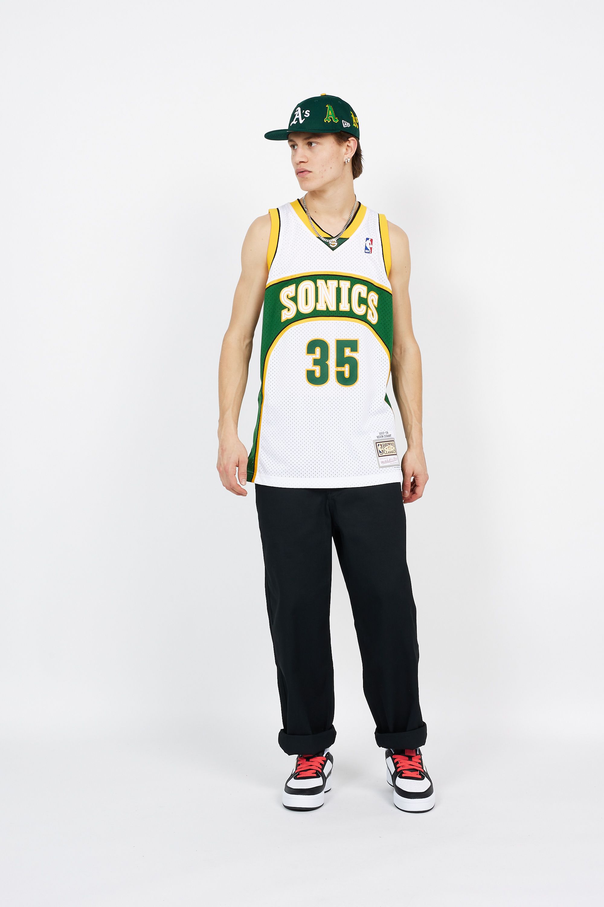 MITCHELL & NESS débardeur Seattle Supersonics 2007-08 - Kevin Durant  Blanc