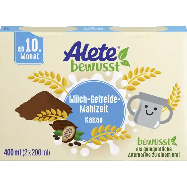 Milch-Getreide-Mahlzeit Kakao ab 10. Monat