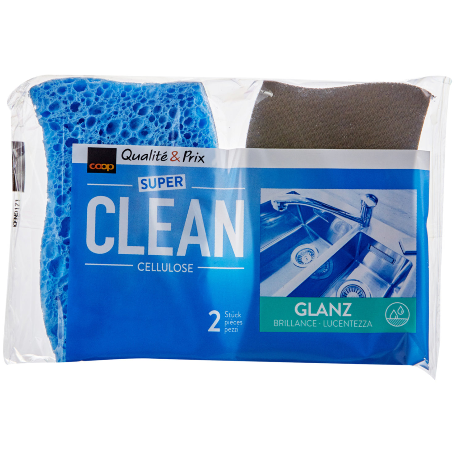 Super Clean Schwamm Glanz, 2 Stück