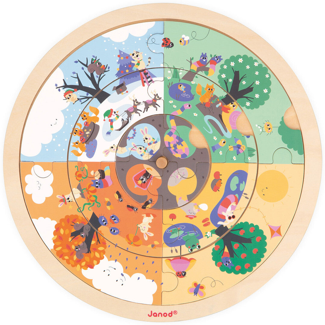 Janod observatiepuzzel tuin dubbelzijdig