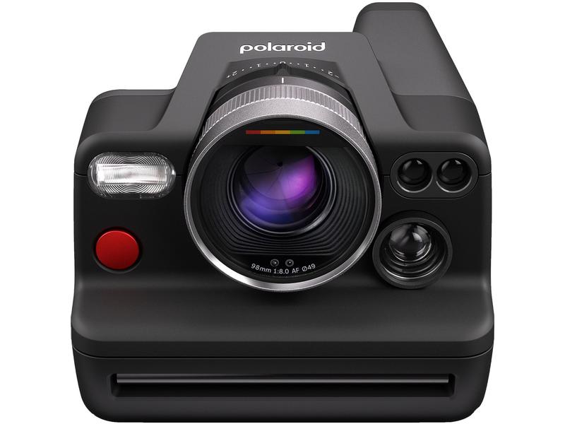 Polaroid Fotokamera I-2 Schwarz Analoge Sofortbildkamera mit integrierter manueller Bedienung