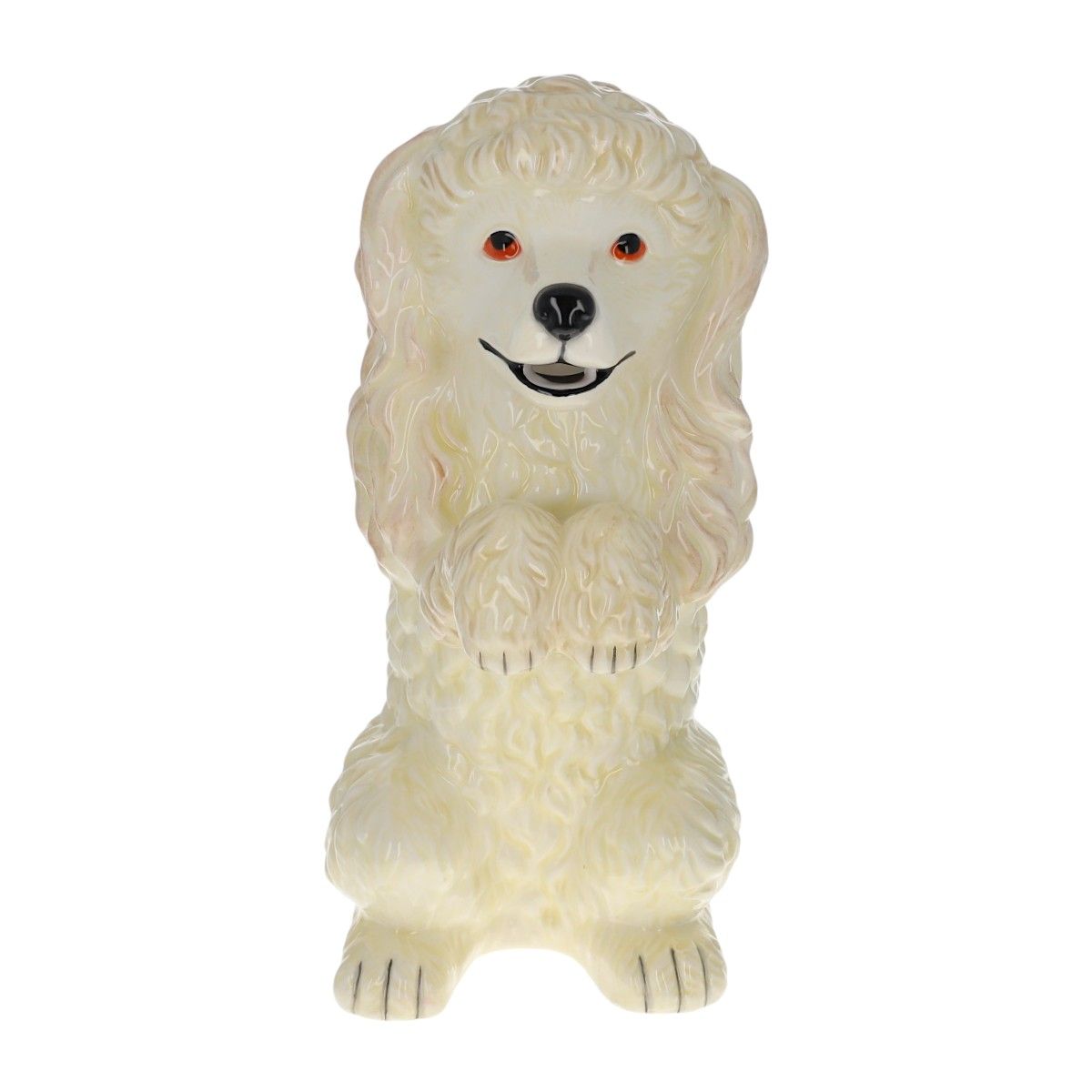 Carafe chien caniche blanc Atelier jasmin
