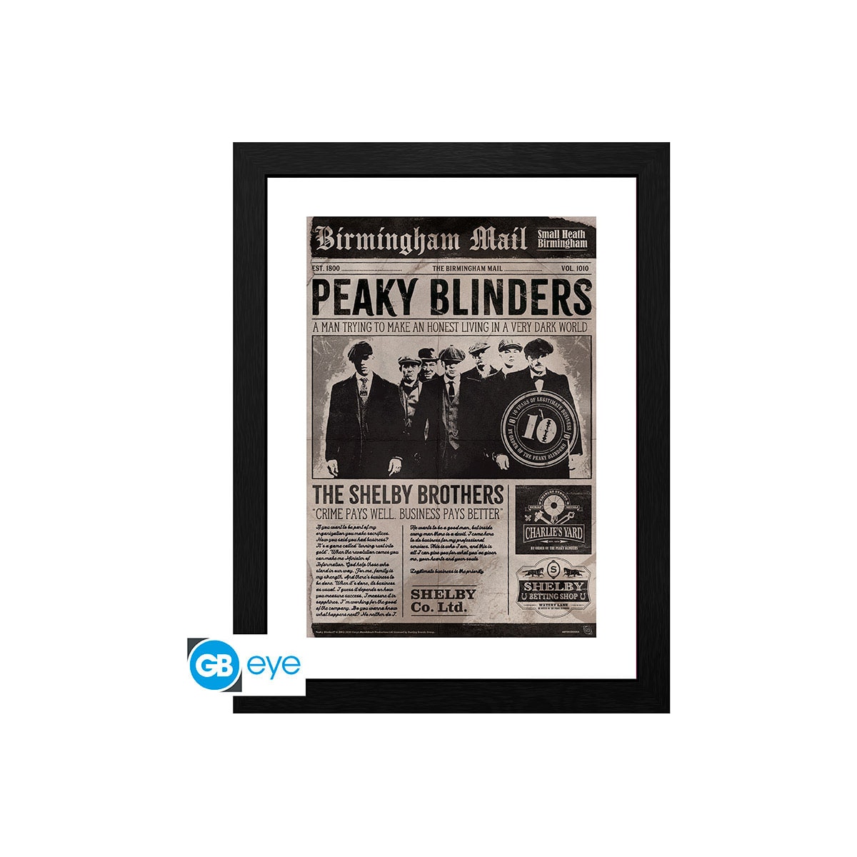 GB Eye Peaky Blinders plakat (10th Anniversary Newspaper)