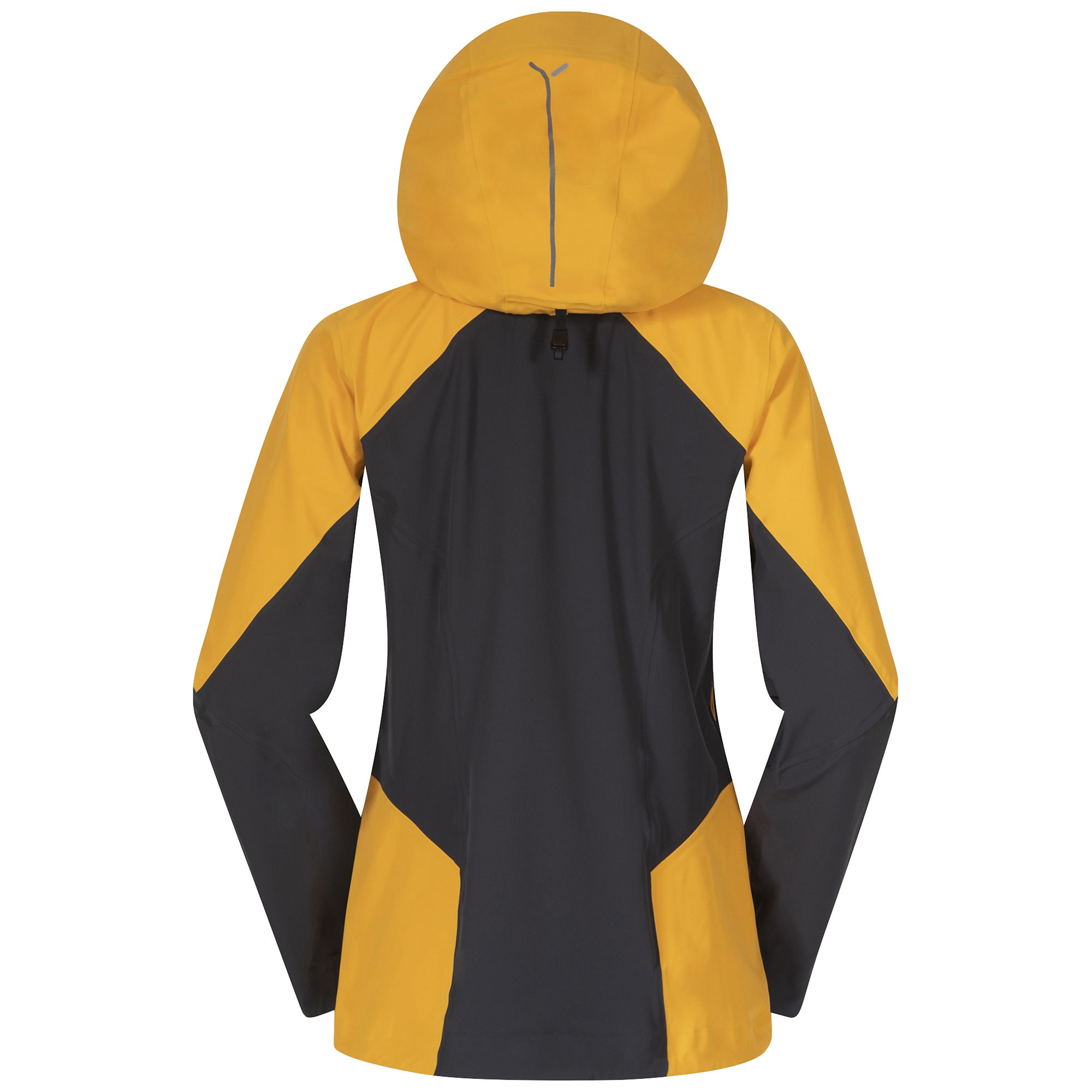 Y MountainLine Hybrid Softshell Jacket Dame Mango Yellow/Dark Shadow Grey