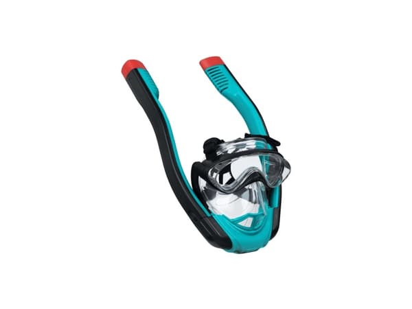 Bestway 24060 / 23, Voksen, Full ansiktsmaske, Snorkling, Silikon, Sort, Rød, Gjennomsiktig, Turkis, 14 år