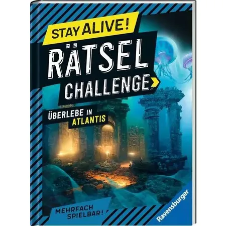 Ravensburger Stay alive! Rätsel-Challenge: Überlebe in Atlantis