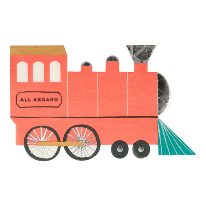Meri Meri Serviettes en papier Train - Set de 16