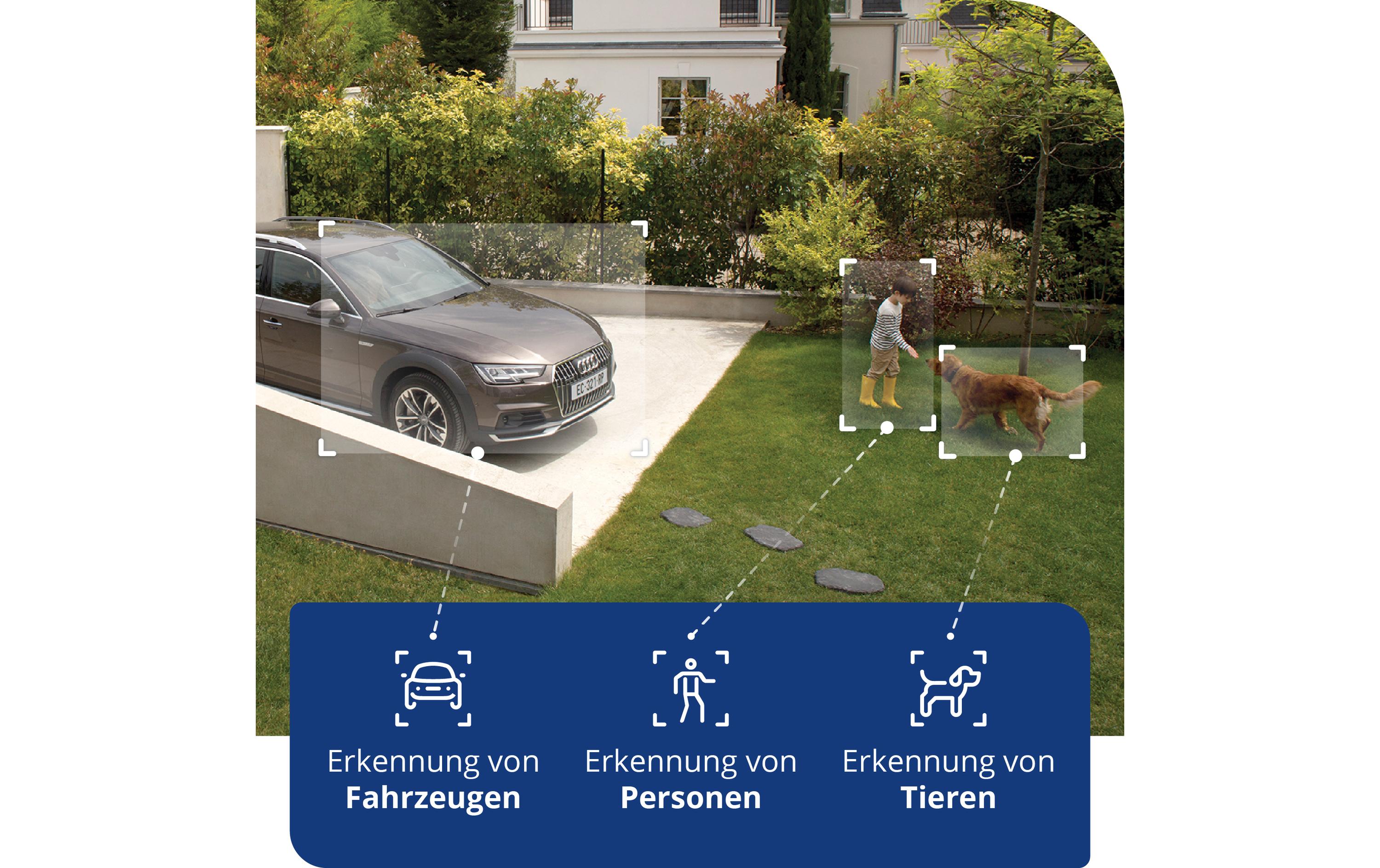 Netzwerkkamera Smarte Aussenkamera mit Sirene<br>Netatmo Smarte Aussenkamera mit Sirene