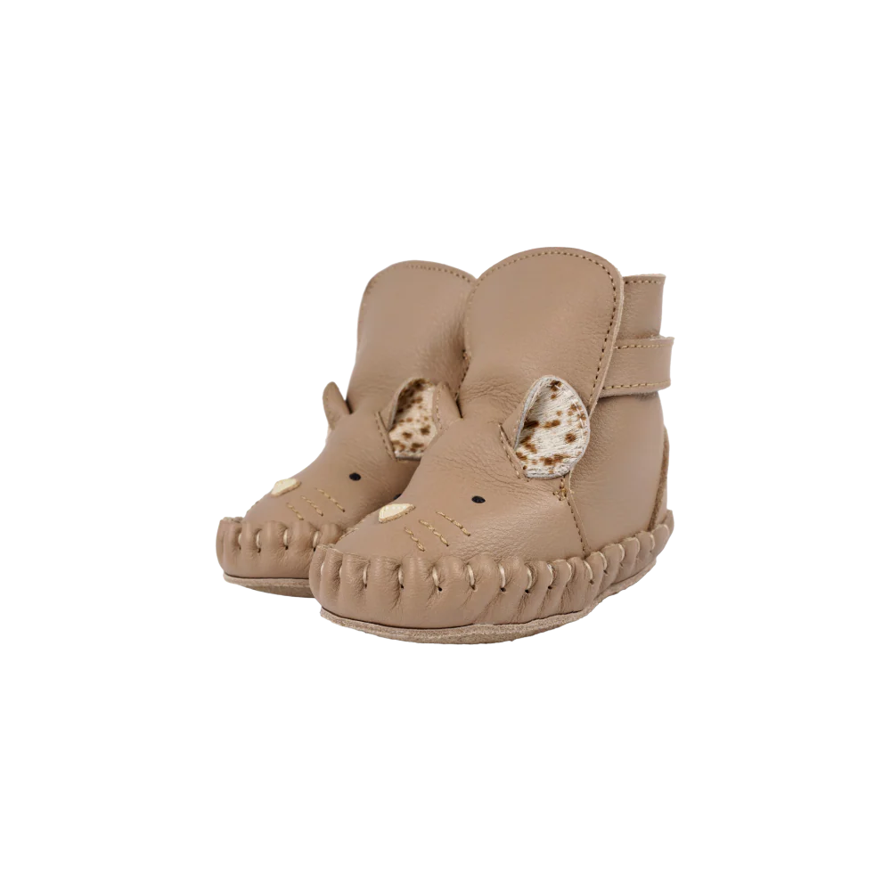 Kapi Exclusive Booties | Mouse | Praline Leather