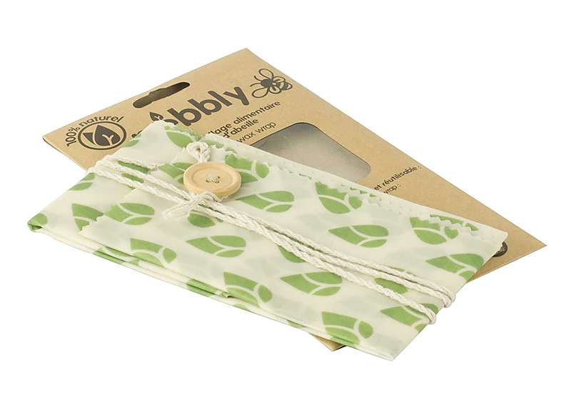 Feuille Emballage Alimentaire Cire d Abeille avec Cordon Pebbly