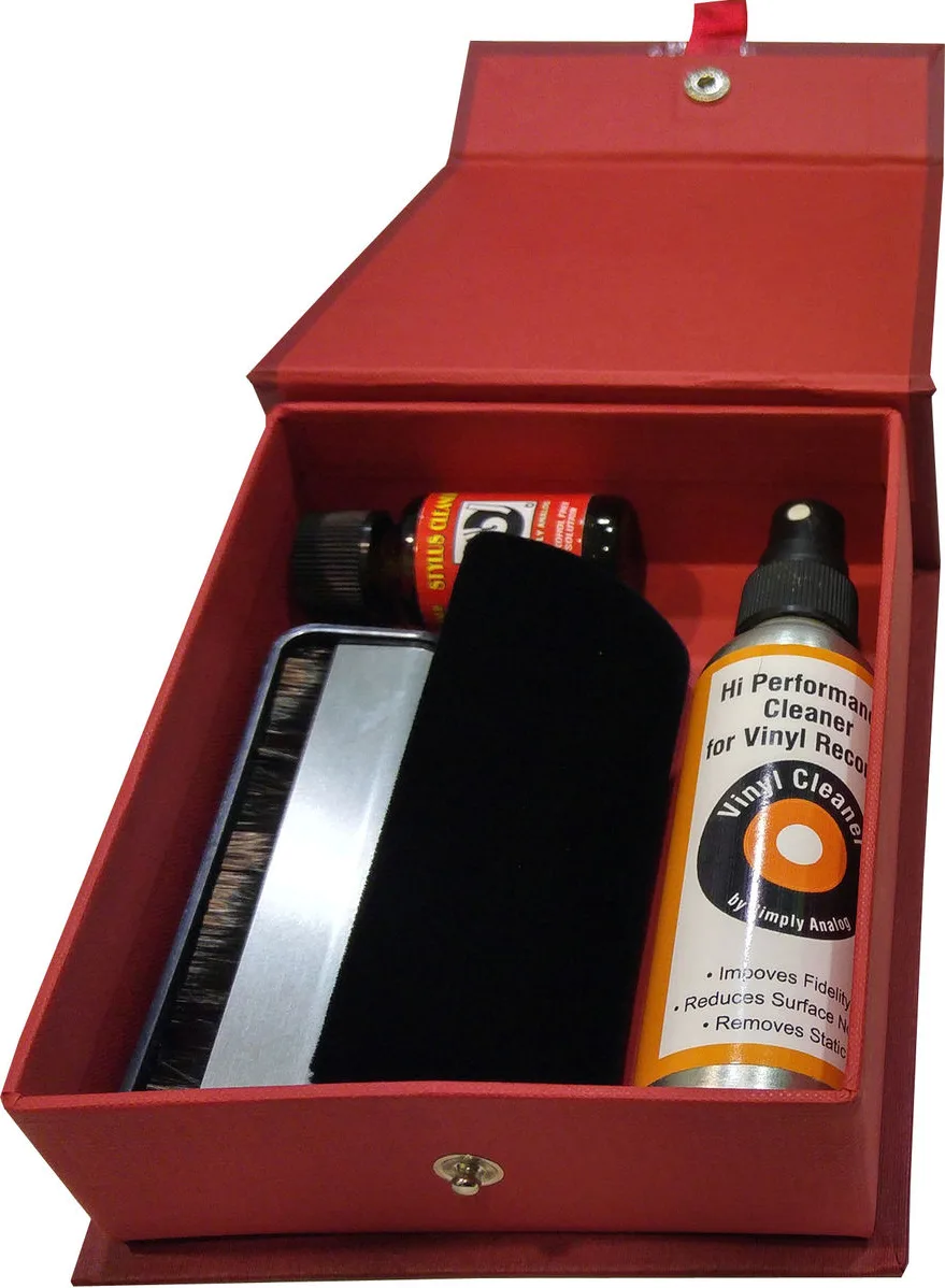 Simply Analog Delux Cleaning Boxset Rouge Produits d'entretien vinyles