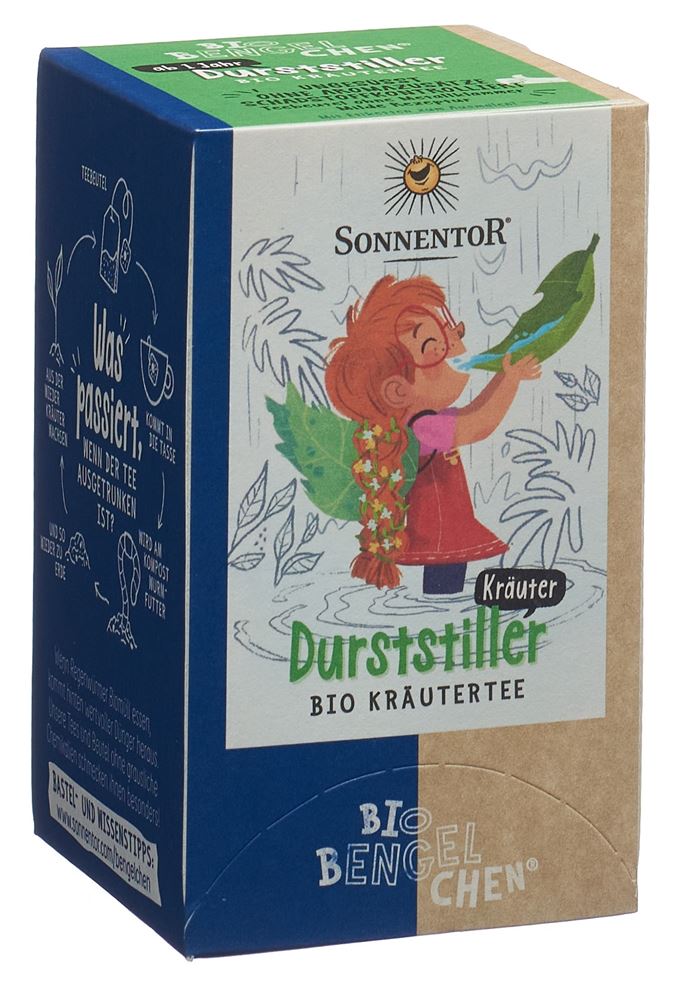 SONNENTOR Bengelchen Durststiller Kräuter Tee Tees BIO Btl 18 Stk