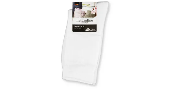 Naturaline Damen Socken Glatt Duo Weiss 39 - 41