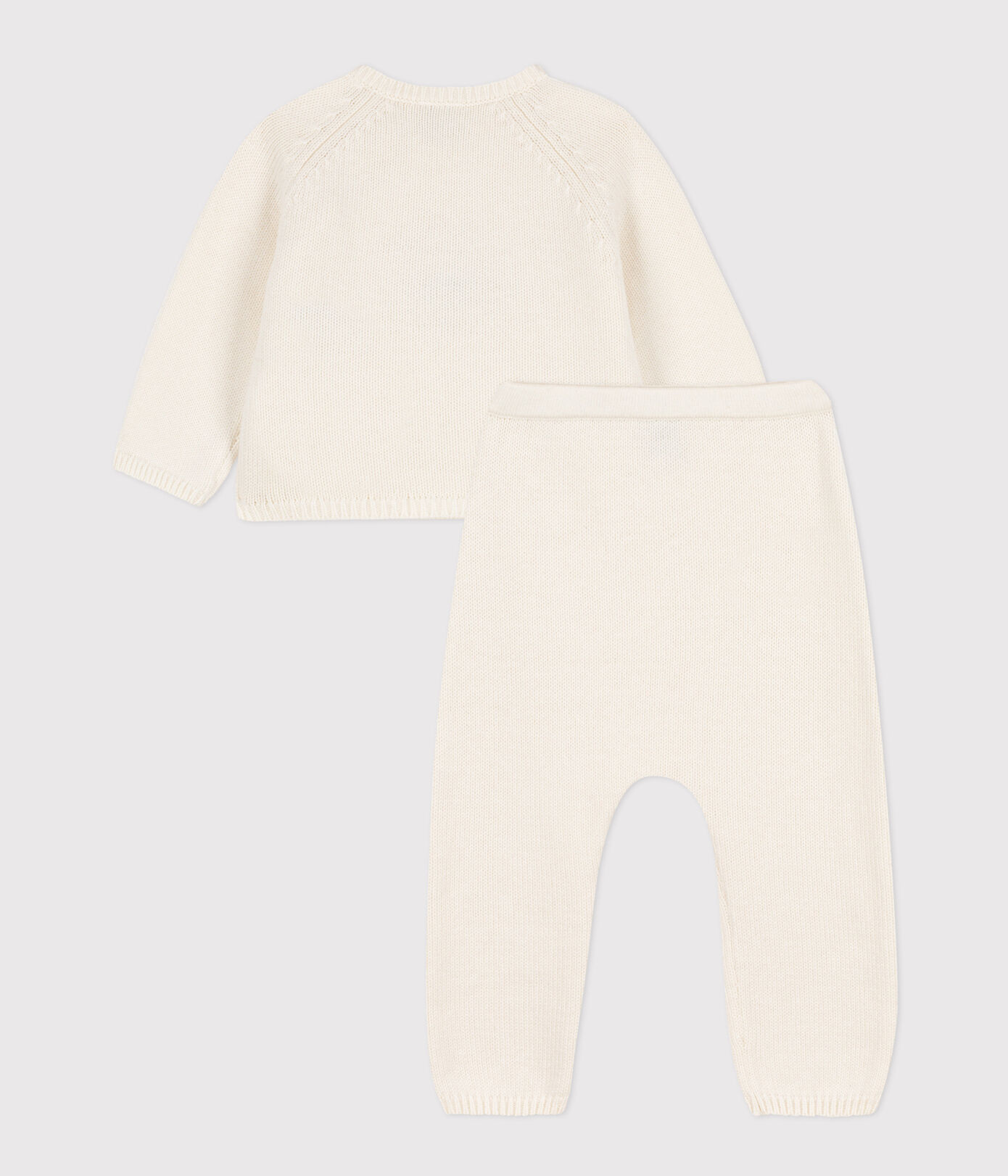 Ensemble en tricot laine et coton bébé