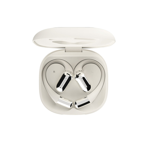 SkyBuds Open-Ear Bluetooth Kopfhörer Ohrbügel mit Mikrofon und Ladecase   AI Touch Display (541436) - Beige