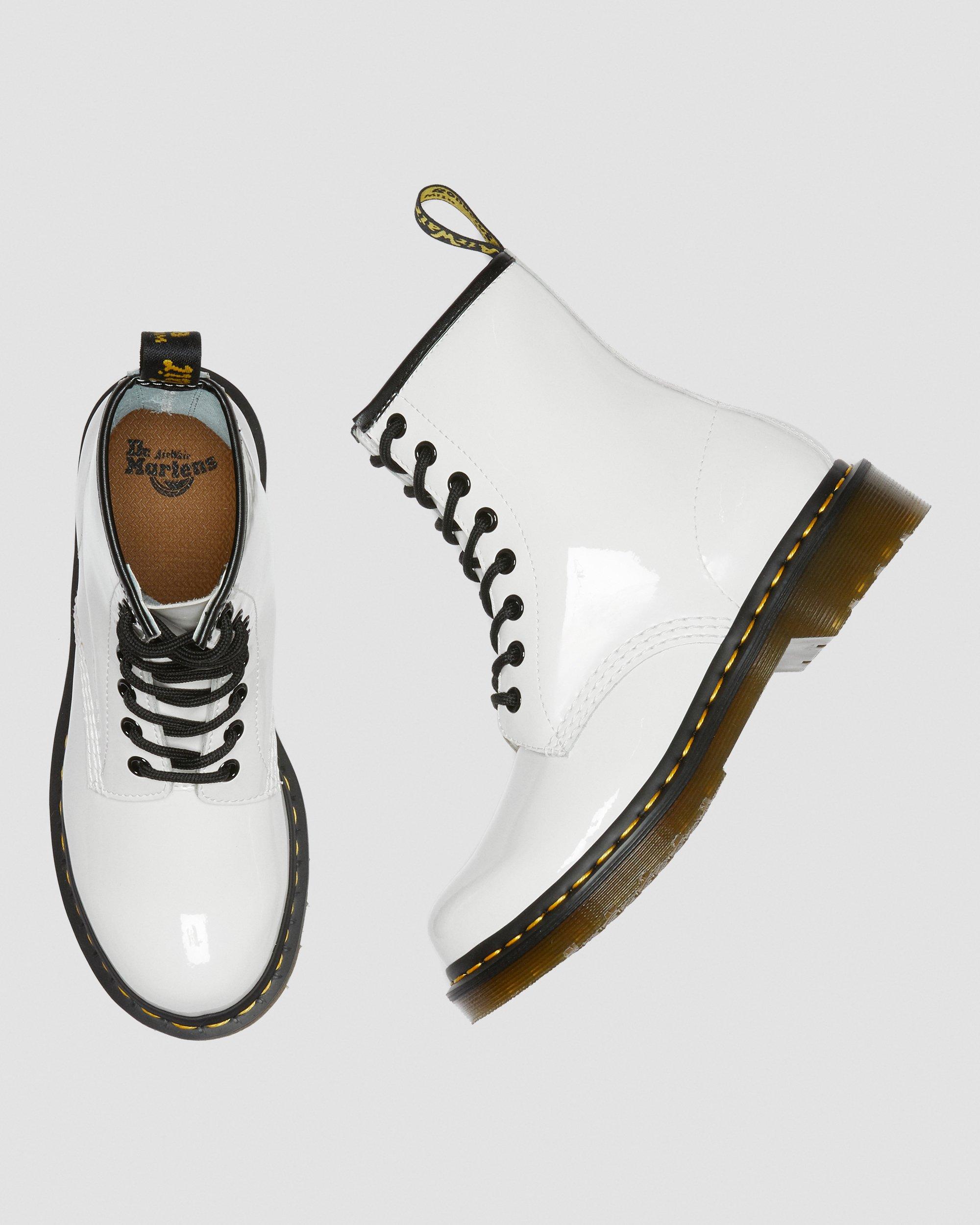 1460 Women's Patent Leather Lace Up Boots