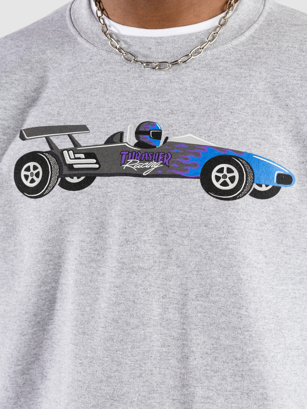 Thrasher Racecar Sweater sport grey