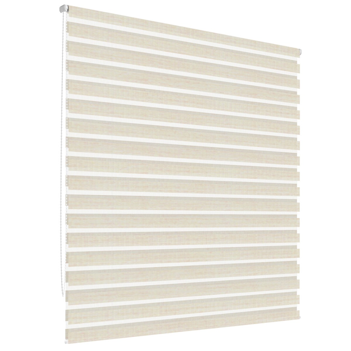 ECD Germany Dubbel Rolgordijn 45 x 150 cm - Naturel - Klembevestiging - Duo Rolgordijn - Boren niet nodig - Met klembeugels - Voor bescherming tegen zon en privacy - Inclusief bevestigingsmateriaal - Rolgordijn met zijtrekkoord - Verduisterend Rolgor