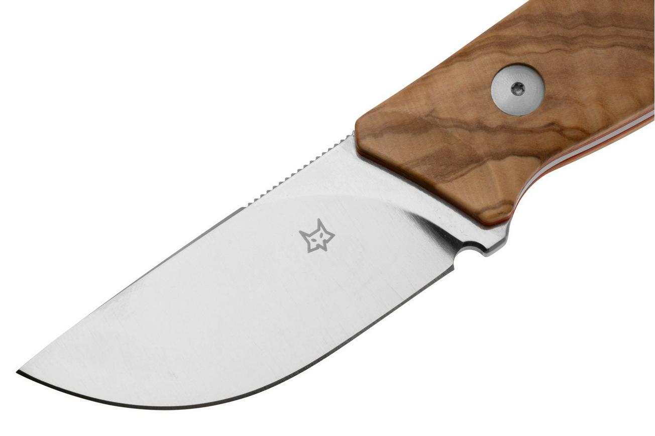 Fox Knives Rifle Muzzle FX-664 OL, Olive Wood vaststaand mes, Raven Knives design