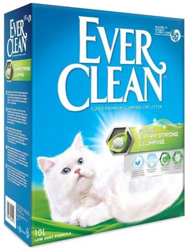 Ever Clean - Kattenbakvulling - 10 L - Geurvrij - Sterk Absorberend