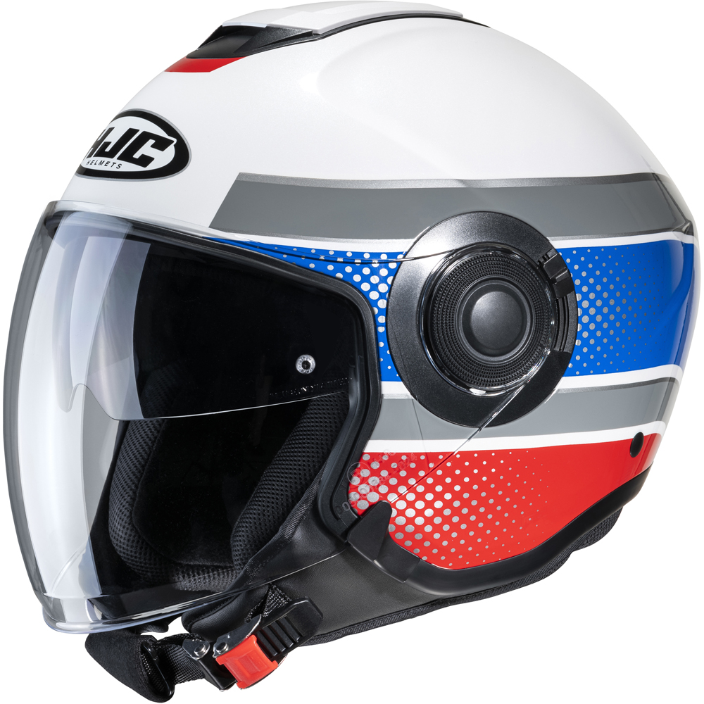 HJC - Casque i40 Tolan MC21 / Blanc / Bleu / Rouge