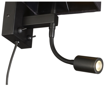 Karwei wandlamp Leo zwart