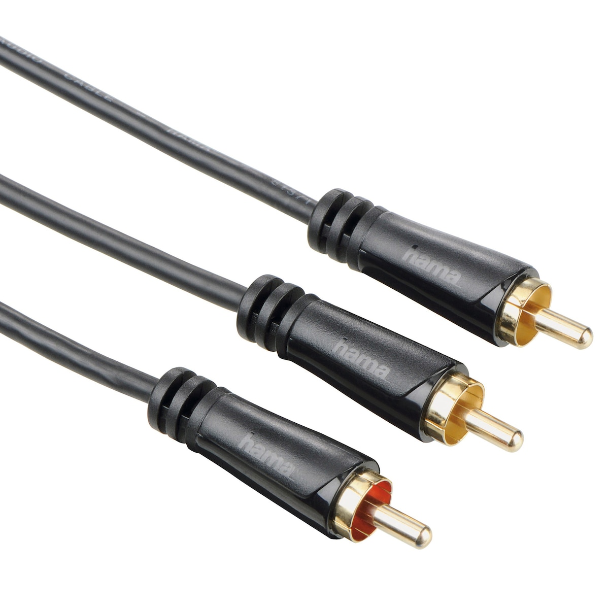 Hama komposittkabel, RCA hann - 2 x RCA hann (7.5 m)