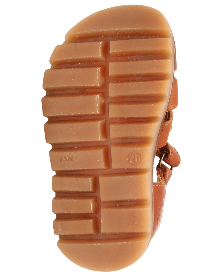 Leder-Sandalen BEKA mit Zehenschutz in cognac