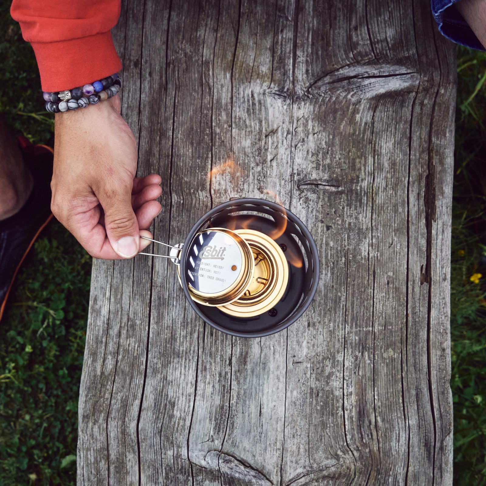 ESBIT Spiritusbrenner Messing Alkoholbrenner Campingkocher Trekking Outdoor