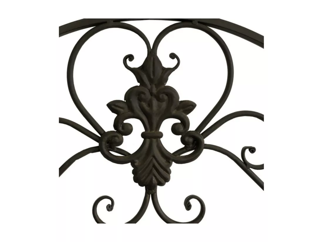 Porte manteaux étagère en métal marron 51 x 38 x 18.5 cm