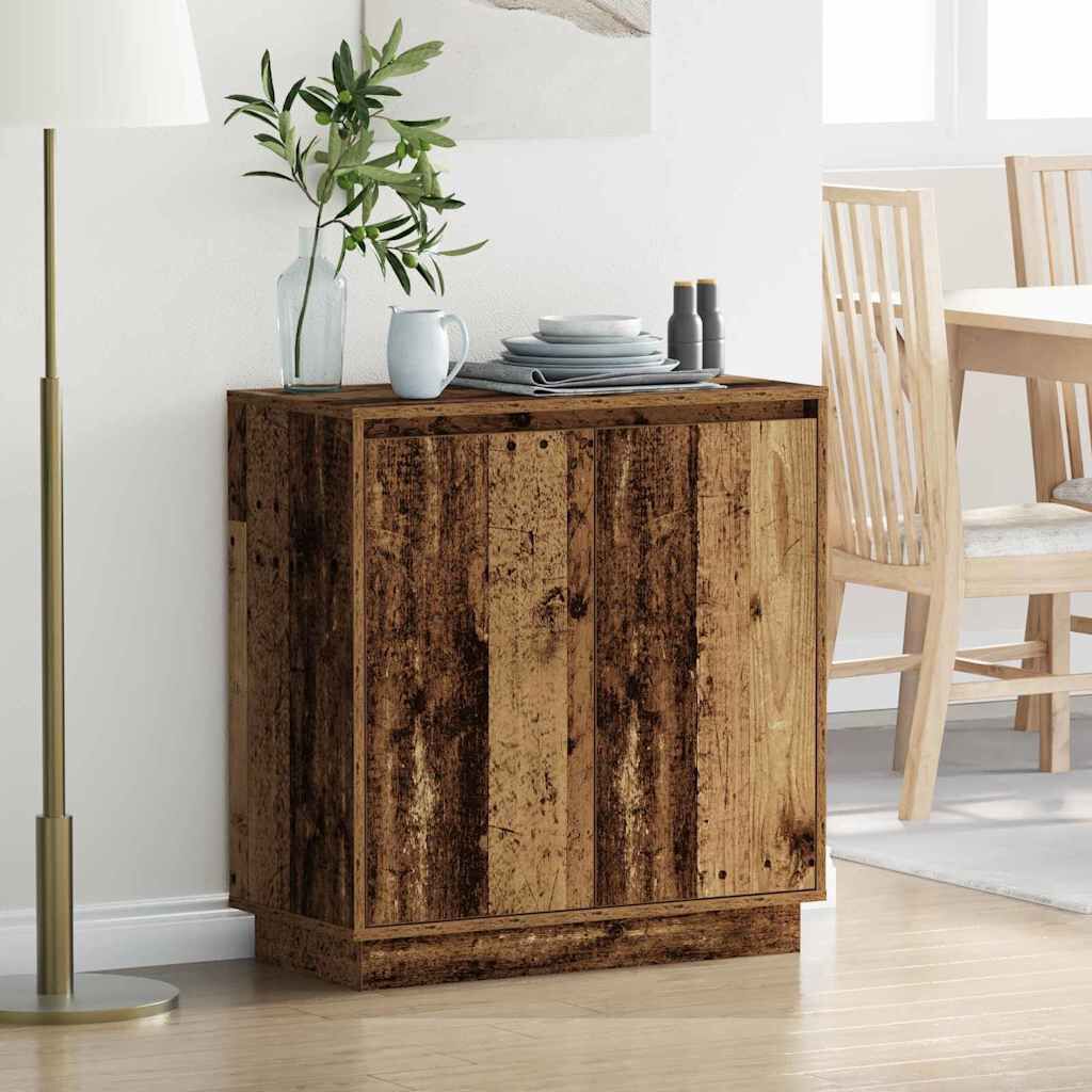 vidaXL Dressoir antiek hout 71 x 34,5 x 75 cm Materiaal hout