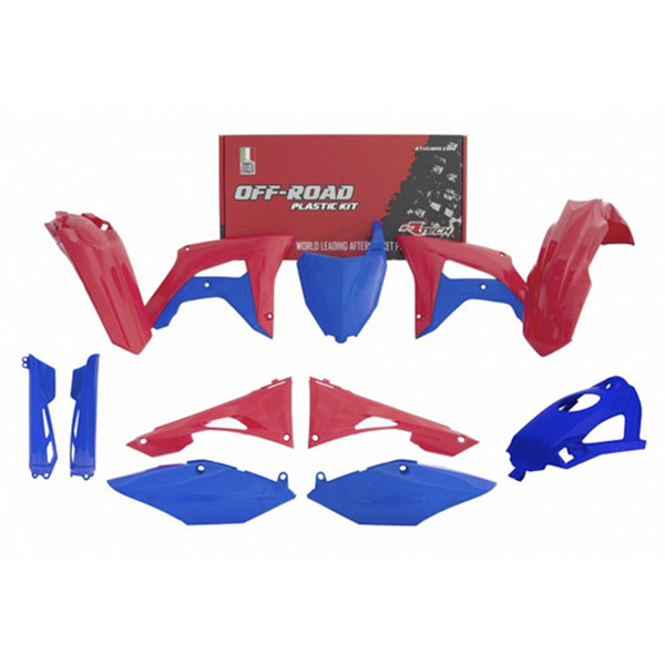 RTECHMX - Kit plastique Honda CRF/CRF-RWE (2019-2021) - RKITCRFRSB519 Rouge / Bleu