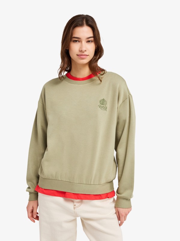 Surfing By Moonlight Sweat doux et confortable Vert Femme