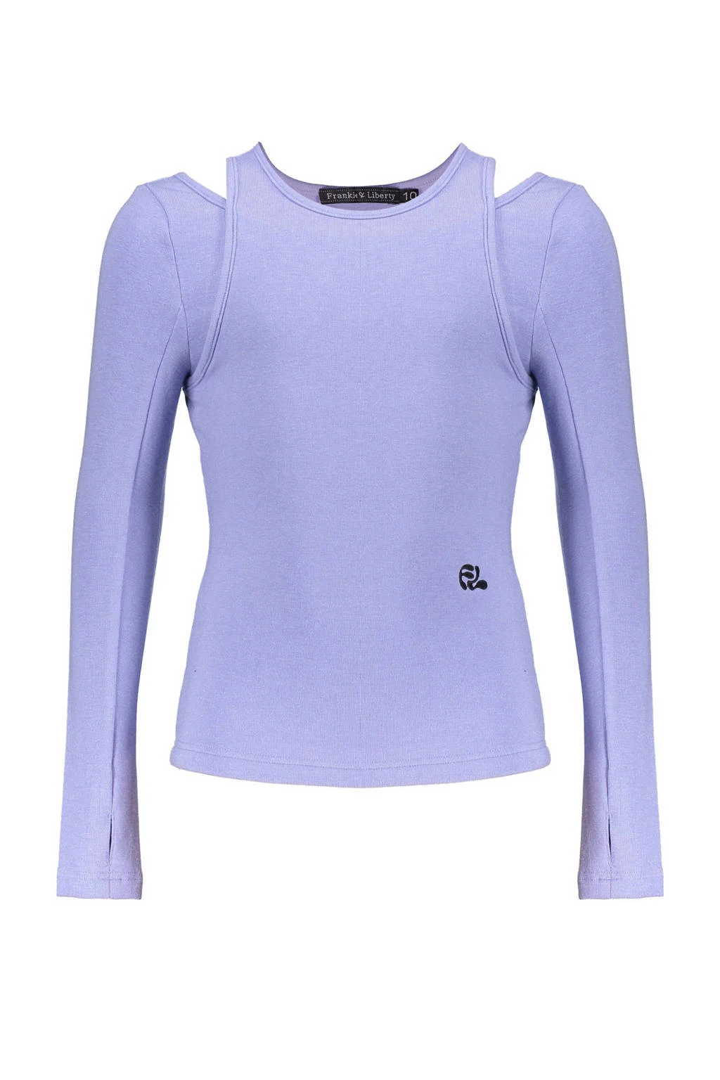 Frankie&Liberty longsleeve blauw fijn gebreid