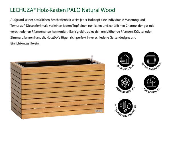 LECHUZA® Holz-Kasten PALO Natural Wood 80,