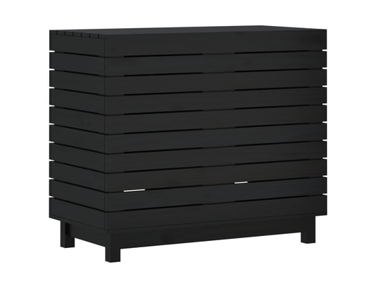 VIDAXL - Panier à linge 88,5x44x76 cm bois massif de pin