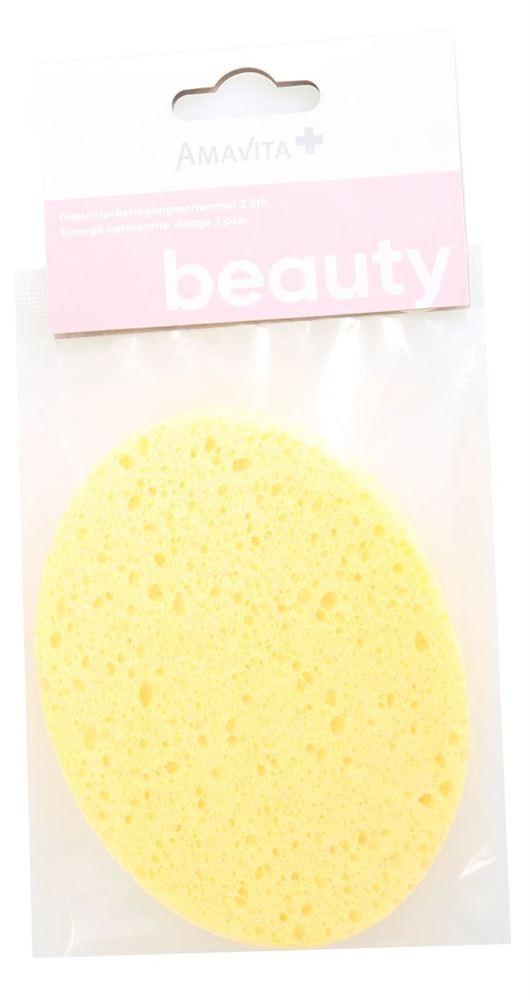 Amavita Beauty Gesichts-Reinigungsschwamm 100% vegan Btl 1 Stk