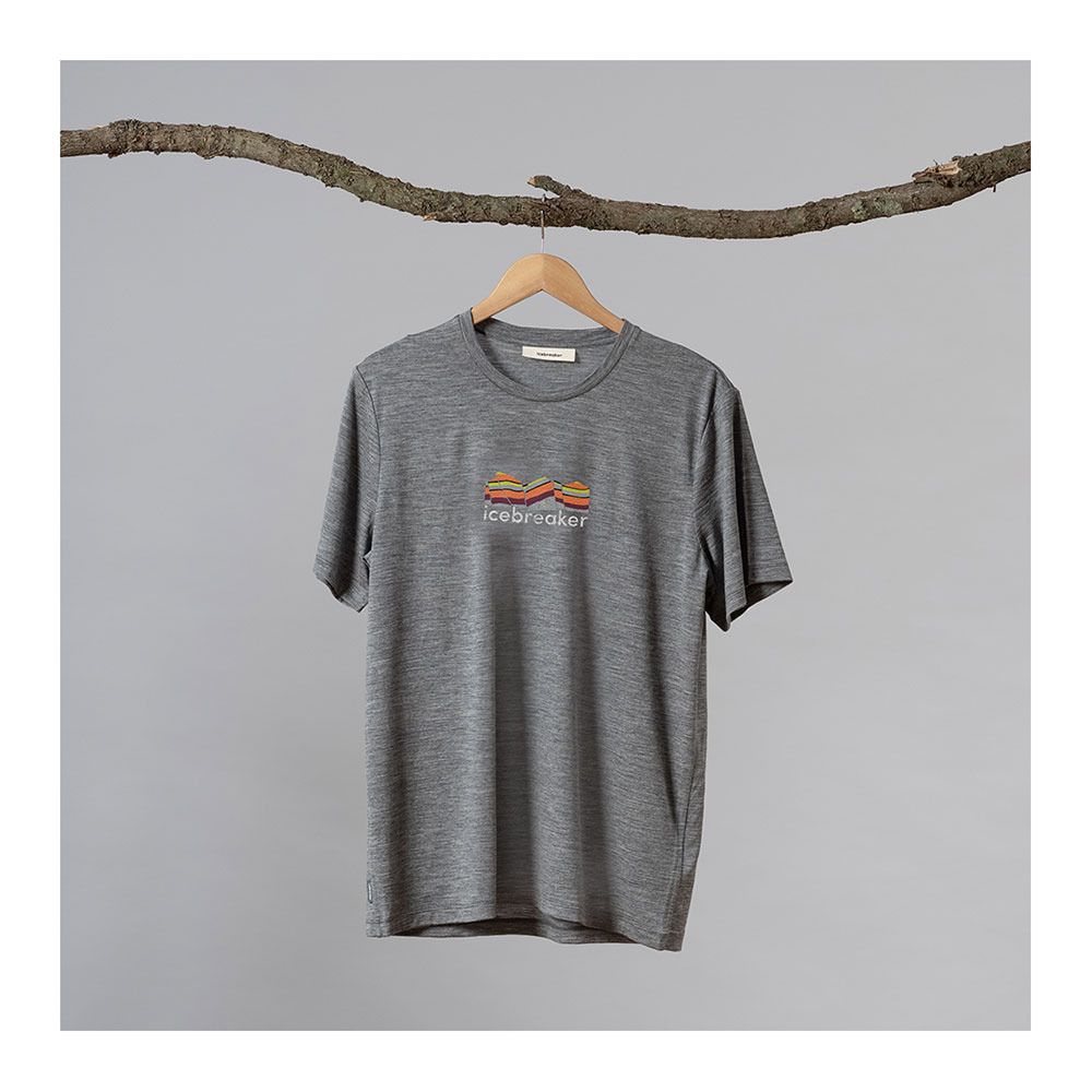 Icebreaker TECH LITE II - Tee-shirt Homme gritstone hthr