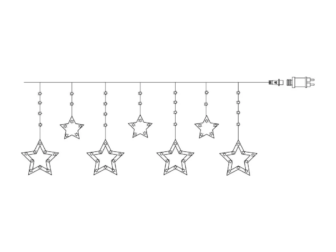 Guirlande Extérieure LED Estrella 1.2m 3000K Blanc chaud