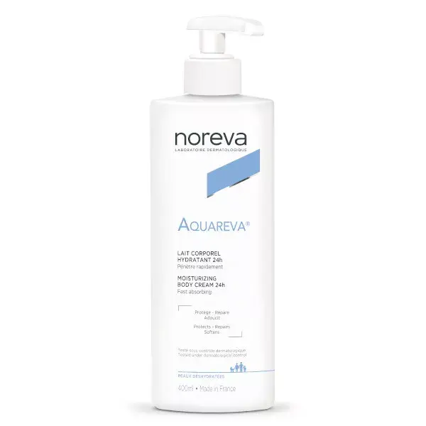 Loção Corporal Hidratante Noreva Aquareva 24H 400ml