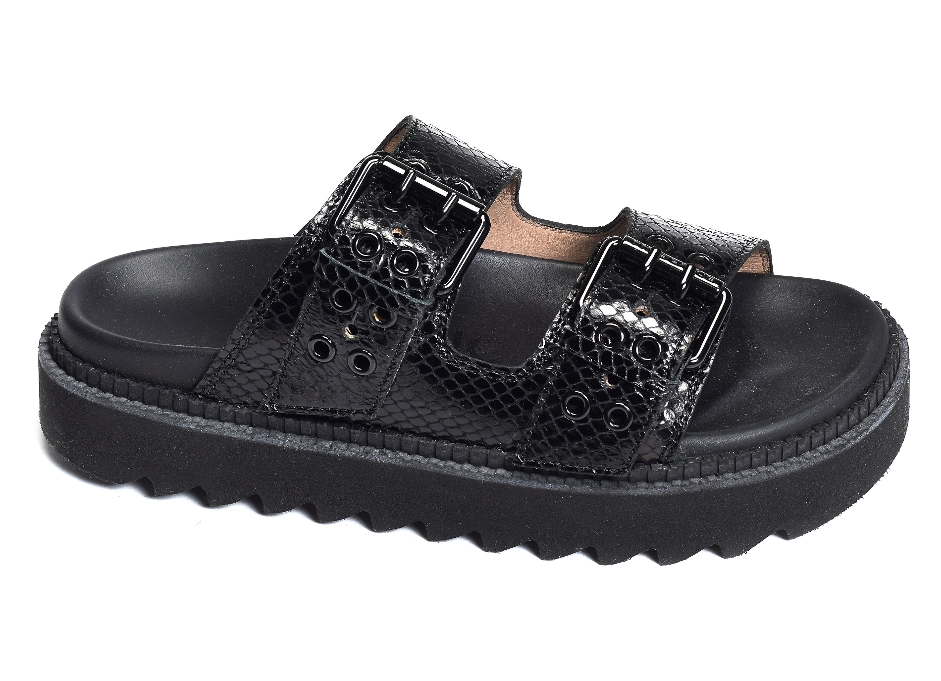Knife dbl brace mule noir
