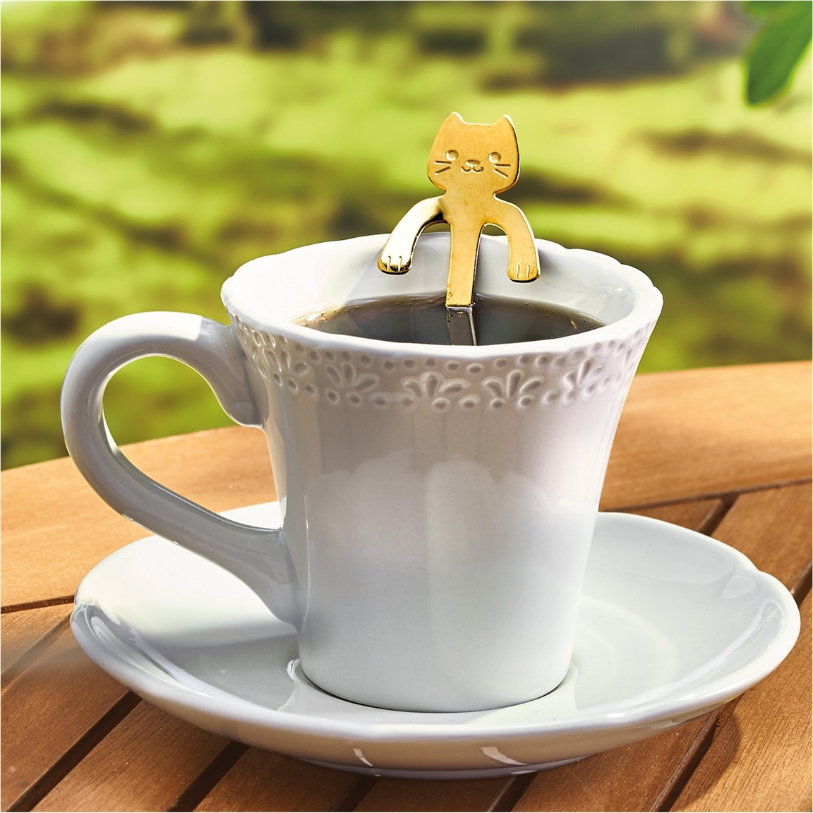 4 cuillères à café chat