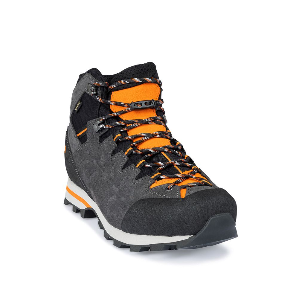 Hanwag MAKRA LIGHT GTX - Chaussures randonné Homme asphalt/orange