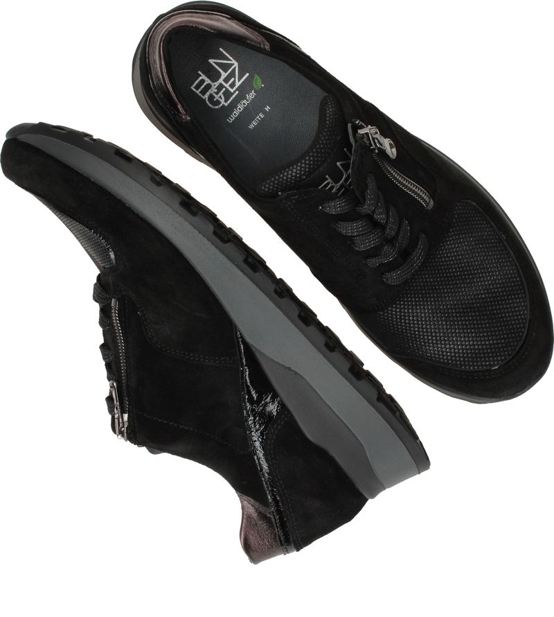 Waldlaufer Hiroko Sneakers Zwart Dames