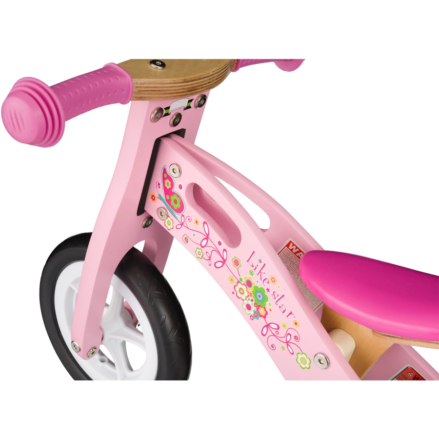 Bikestar Laufrad 10 Zoll Holz pink