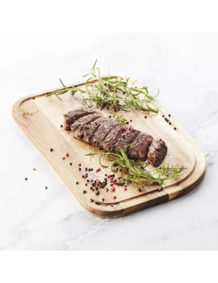 Point Virgule - Acacia wood cutting board with groove 30x19,5cm
