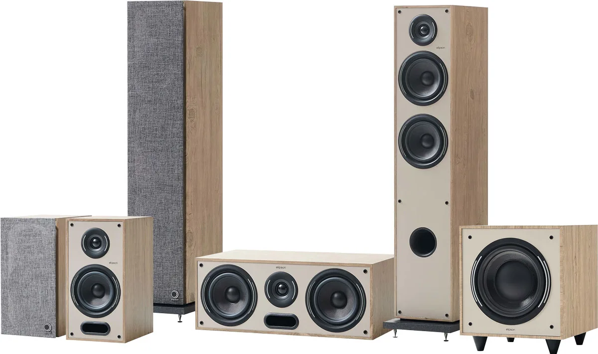 Elipson Horus 11F HCM 5.1 Bois clair Packs enceintes grand spectacle
